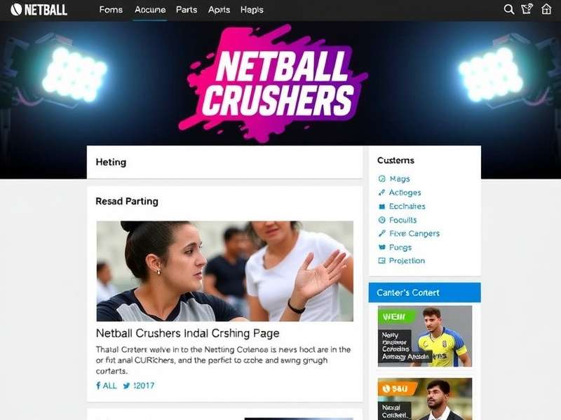 Netball Crushers India Localized Content